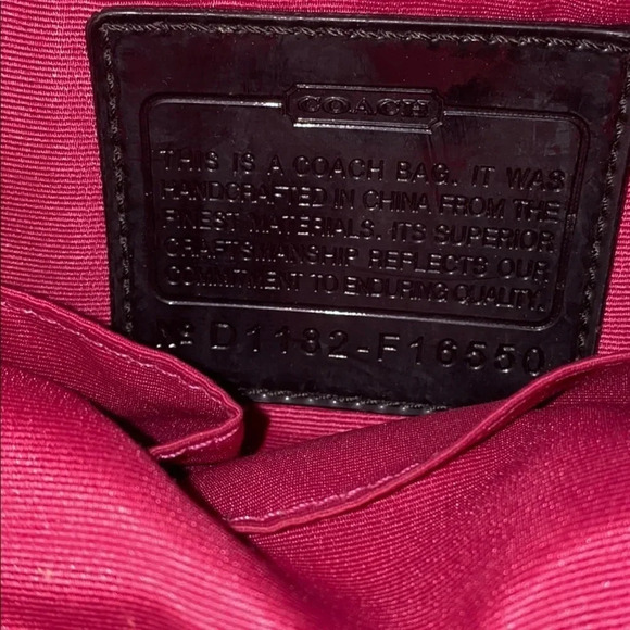 Vintage Coach Signature monogram canvas  shoulder bag - Picture 12 of 16